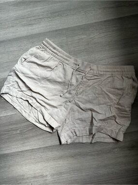 Old Navy Light Beige Linen-Blend Shorts